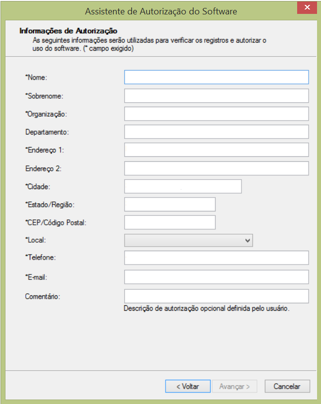 Autorização do ArcGIS Desktop Concurrent Use Offline