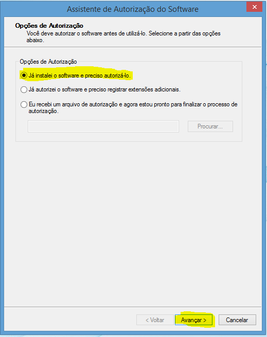 Autorização do ArcGIS Desktop Single Use Offline